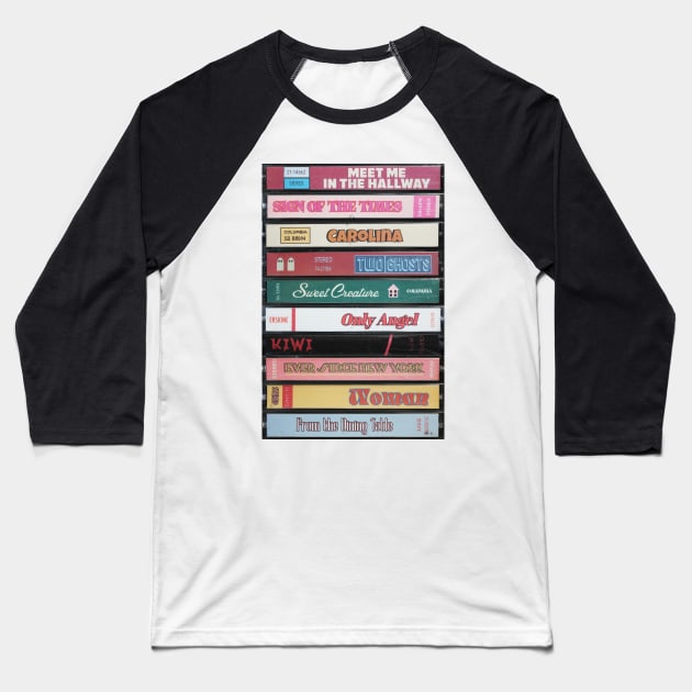 HS Casettes Baseball T-Shirt by JordanBoltonDesign